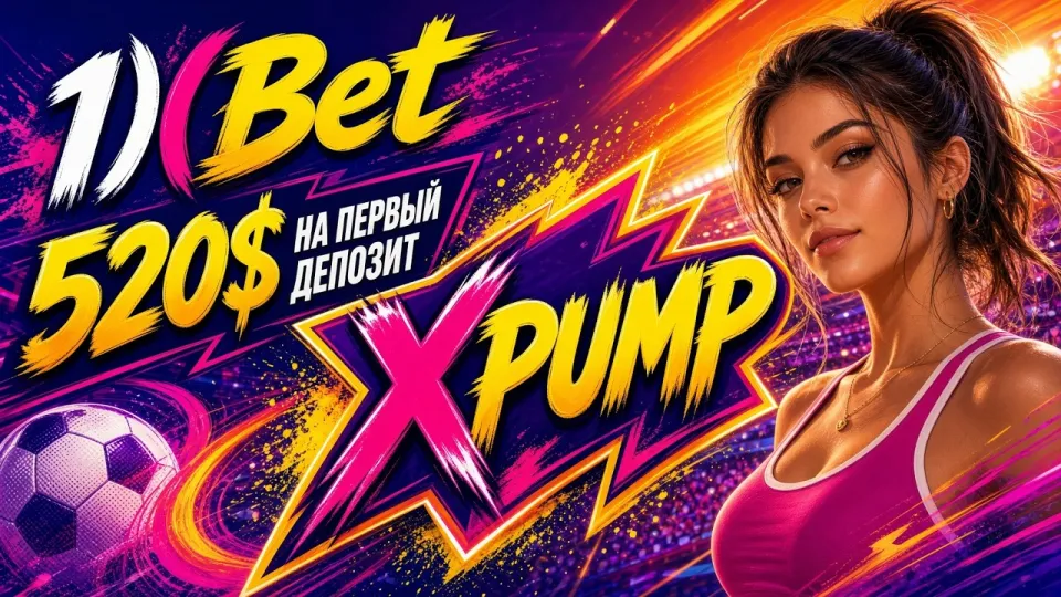 Промокод 1ХБЕТ XPUMP в 2026 году даёт до 520 долларов на первый депозит